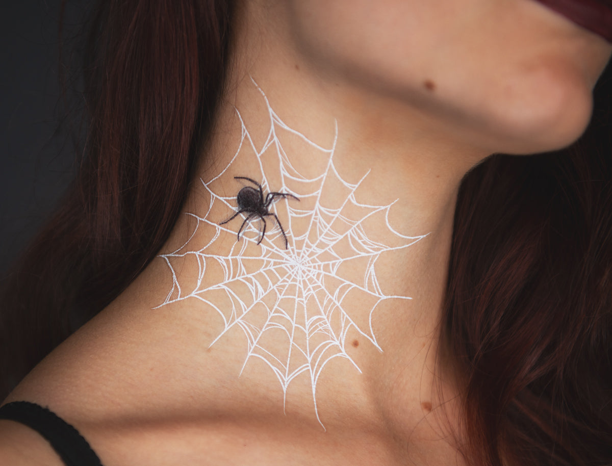 2 x Pretty Little Killers Temporary Tattoo Halloween Costume for Men and Women, Adult, Face Sticker